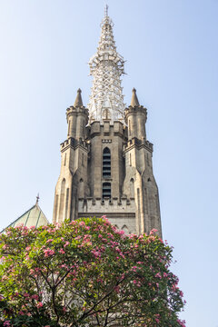 Exterior of the Cathedral of Our Lady of the Assumption at Jakarta, Indonesia