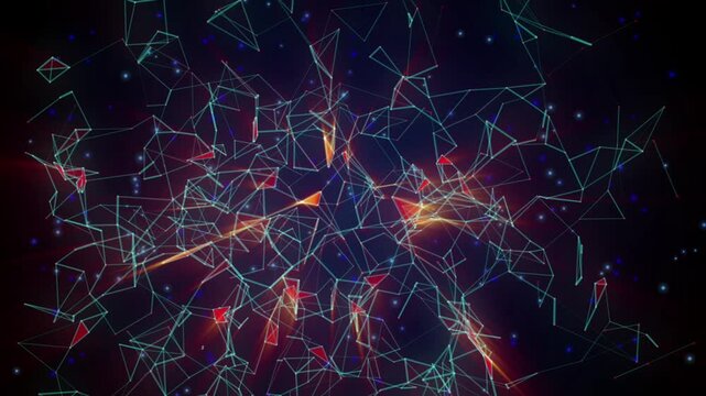a slow connecting lines animation background