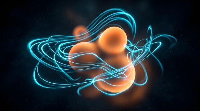 abstract glowing sphere