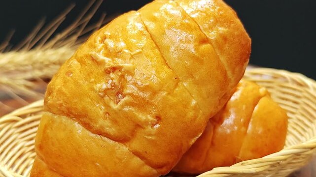 Salt bread ,Shinopan in a basket
