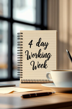 4 four day work week reduction from standard 40 hours to 32 hours with same salary AI Generative