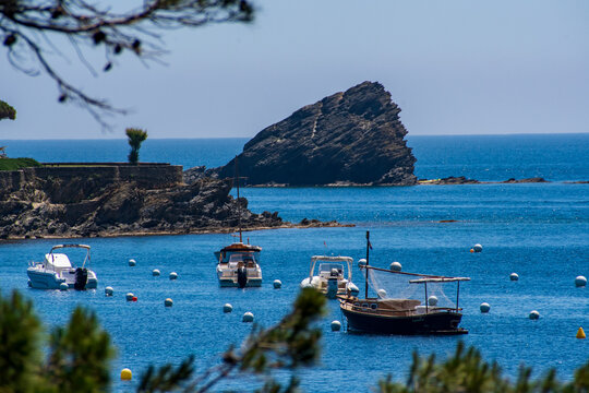 Rocky Islet of Es Cucurucuc in the Bay of Cadaqu&eacute;s, Costa Brava, Catalonia, Spain