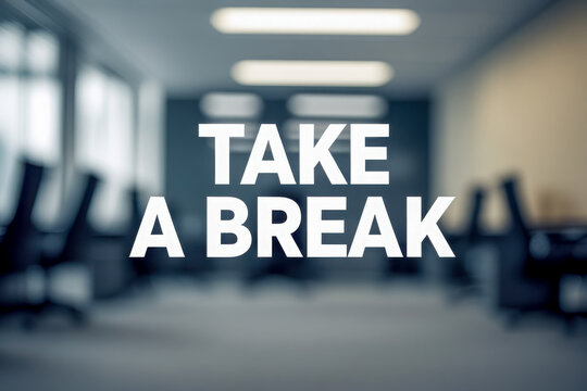 Reminder take breaks digital detox in work so as not to experience stress and burnout AI Generative