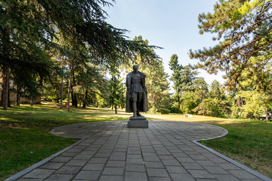 Statue of Josip Broz Tito in Belgrade Park Serbia