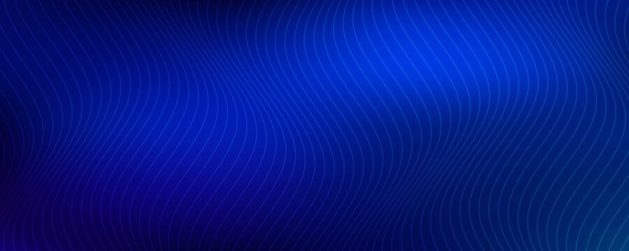 Elegant light waves flowing on a dark background. eps 10
