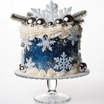 christmas decoration on white background