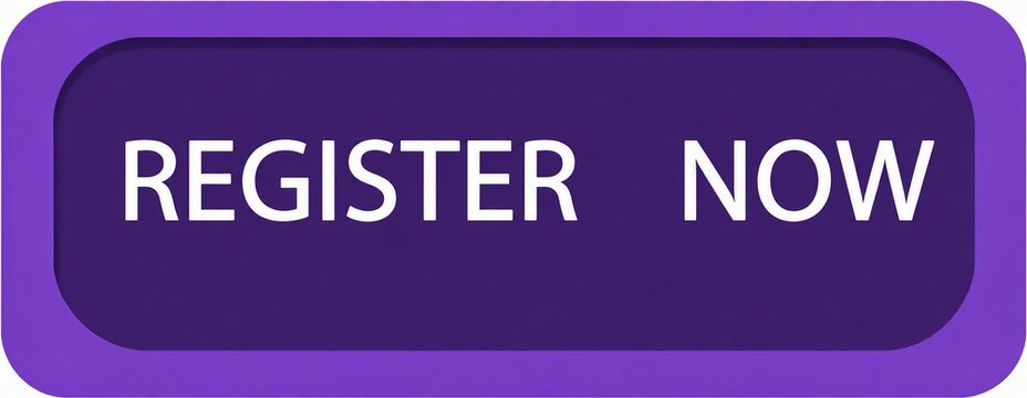 Modern purple register now call to action button with rounded corners