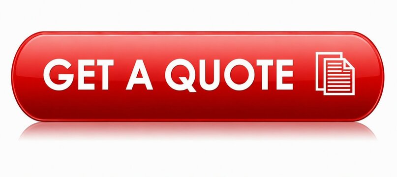 Red cylindrical button with get a quote text and document icon