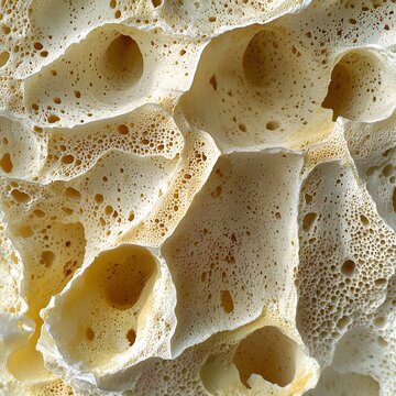 Pale Porous Sponge Macro Texture Background for Banner