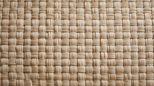 Natural Woven Rattan Basketweave Texture and Background