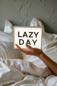Gen Z trend to stay in bed all day to maintain mental health and prevent burnout AI Generative