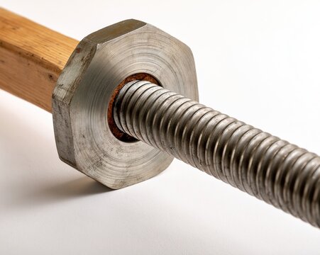 Metal Bolt with Wooden Handle