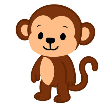 An illustration of a monkey