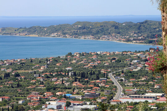 Gr&egrave;ce, Golfe de Corinthe, la ville de Nafpaktos