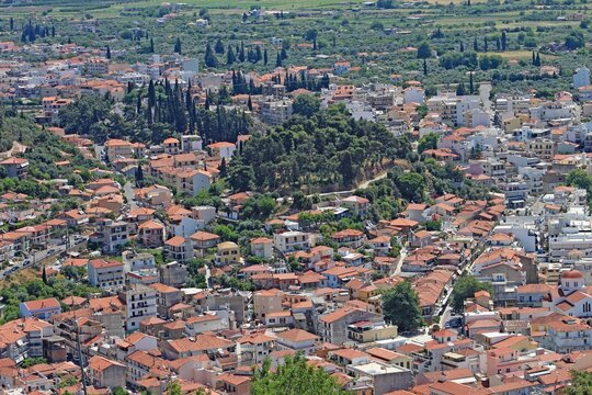 Gr&egrave;ce, Golfe de Corinthe, la ville de Nafpaktos