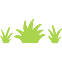 Fototapeta premium hand drawn Green grass patches illustration