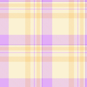 Traditional tartan plaid pattern with a textured woven appearance and papaya whip and purple tones. The seamless fabric design creates a calm decorative background with a traditional textile feel.