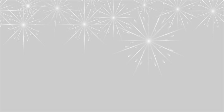 Vector realistic lights, flares. Magic fireworks in the night sky, Christmas background for holiday design, poster, postcard on a transparent background, png. Holiday lights. 
