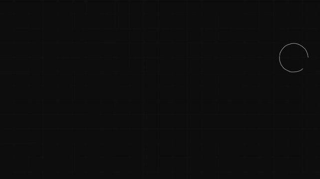 Minimalist tech hud elements flickering on black background dynamic motion graphic sequence featuring digital target cursors loading circles pulse icons stylish futuristic clip.