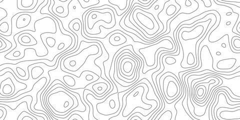 Modern abstract contour line map background, geographic mapping lines with smooth organic curves, for editorial, poster and branding. © hossain