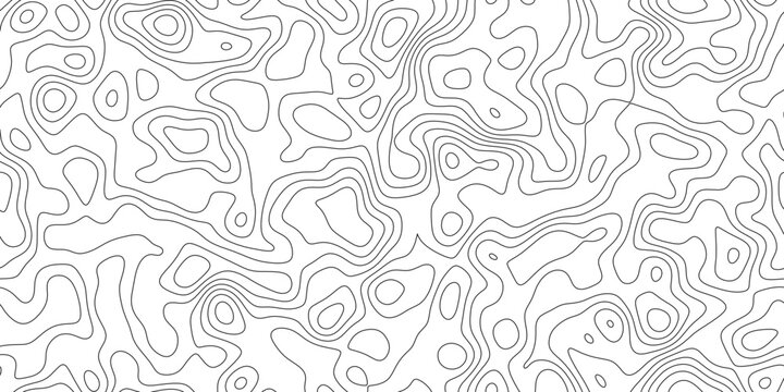 Modern geographic contour line background with abstract elevation pattern, flowing isoline pattern with natural spacing, for editorial, poster and branding.
