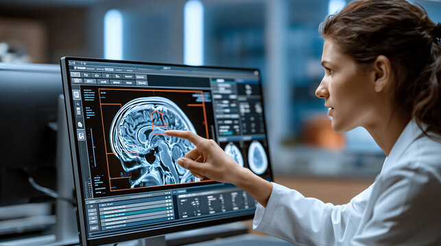 brain research center, AI generated
