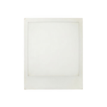 Blank vintage instant photo frame with square empty center for your picture
