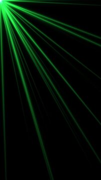 Green Laser Beam Network corner Lines isolated alpha channel Loop animation,laser lights ,Sci-Fi and Technology and Music Videos Streams vertical Social media Motion design element