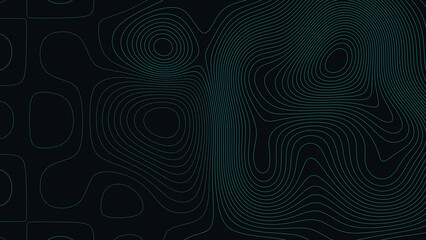 Seneca Lake Finger Lakes New York Topographic Elevation Map Vector Background © Auras