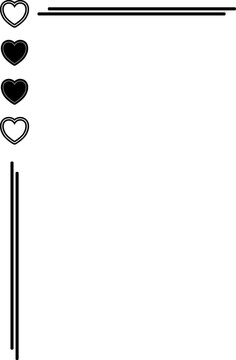 Minimal Black Corner Line Frame Border Element Decoration Design