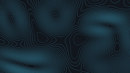 Penobscot Bay Maine Topographic Elevation Map Vector Background © Auras