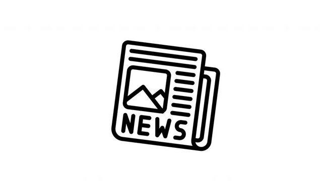 breaking news animated icon
