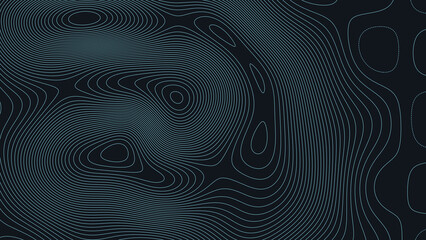 Wood River Lakes Alaska Topographic Elevation Map Vector Background © Auras