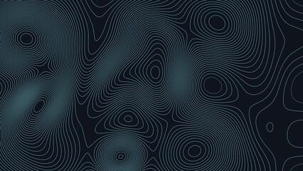 Vermilion Lake Minnesota Topographic Elevation Map Vector Background © Auras