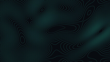 Crystal Lake Michigan Topographic Elevation Map Vector Background © Auras