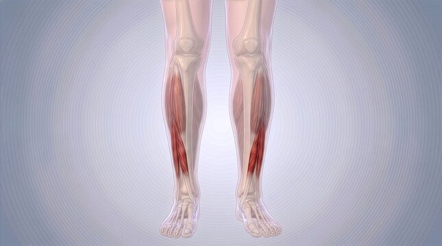 Fibularis longus and fibularis brevis muscles anatomy in human body