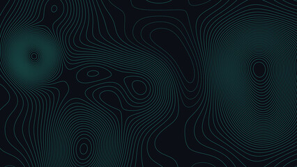 Badin Lake North Carolina Topographic Elevation Map Vector Background © Auras