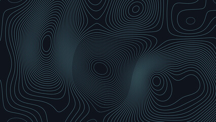 Lake Pontchartrain Louisiana Topographic Elevation Map Vector Background © Auras