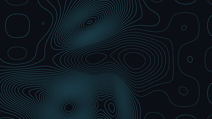 Biloxi Bay Mississippi Topographic Elevation Map Vector Background © Auras