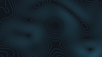 Bay St Louis Mississippi Topographic Elevation Map Vector Background © Auras