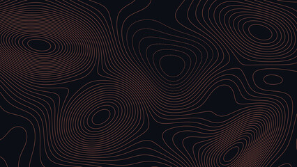 Vermilion Bay Louisiana Topographic Elevation Map Vector Background © Auras
