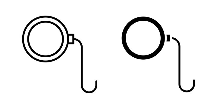 Ar monocle icon minimal illustrations collection. EPS10
