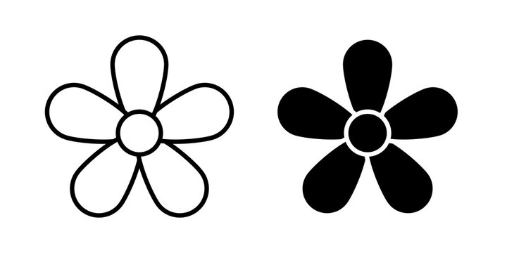 Hypericum icon minimal illustrations collection. EPS10