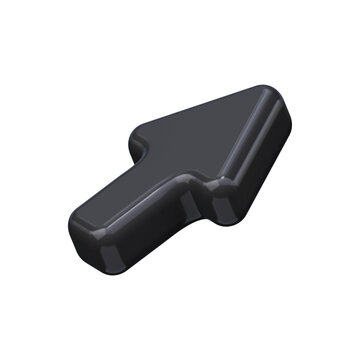 3D Black Up Arrow