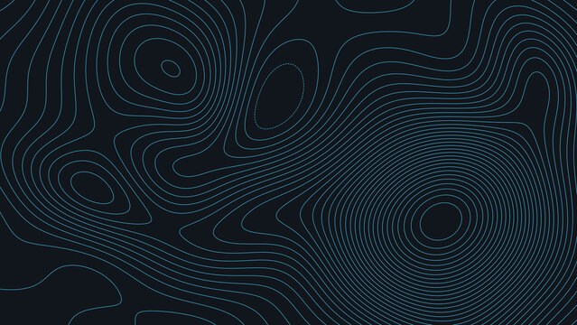 Stockton Lake Missouri Topographic Elevation Map Vector Background