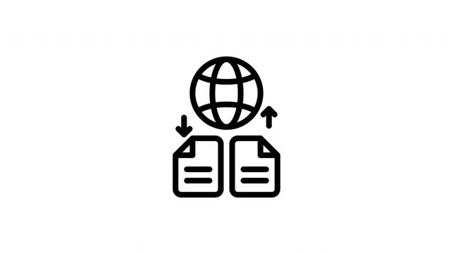 file sharing animated icon