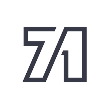 Modern and elegant 71 logotype design template