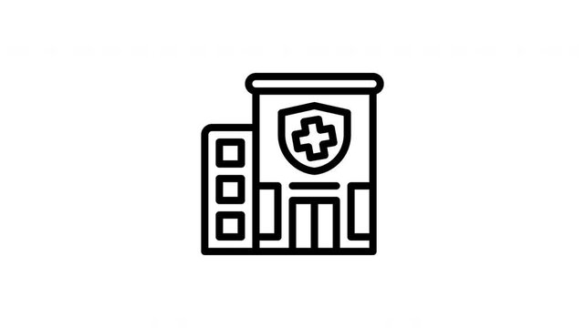 hospital animated icon