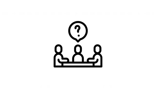 interview questions animated icon