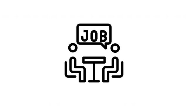 interview animated icon